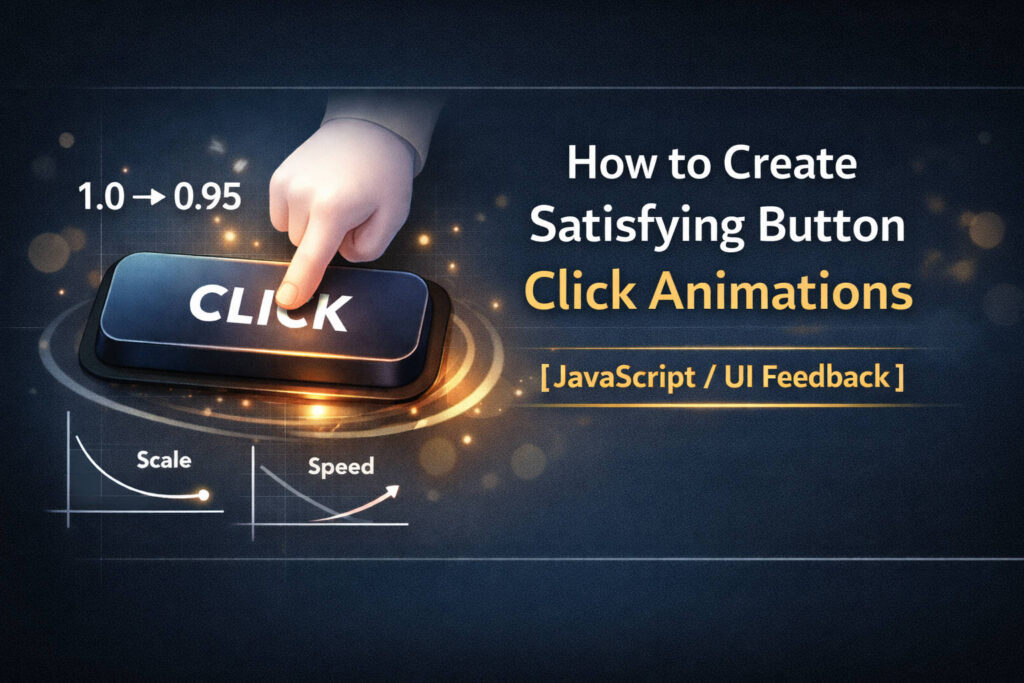 ボタンの気持ちいいクリックアニメーションの作り方【JavaScript / UI Feedback】 - Idle Interface