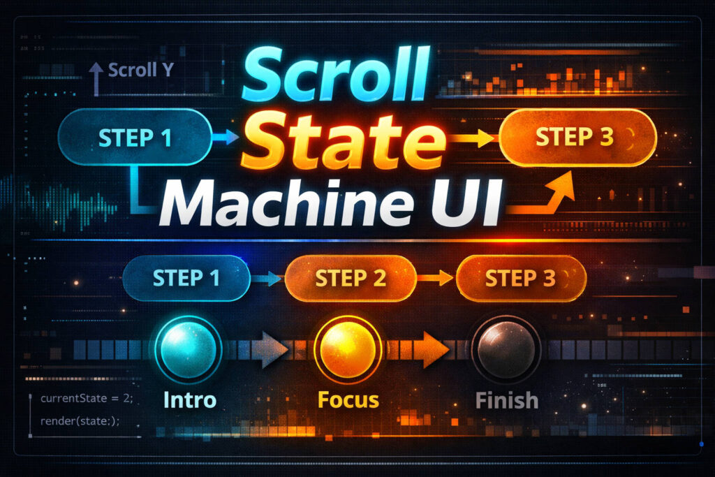 Scroll State Machine UIの作り方｜スクロール演出を状態管理で整理する方法 - Idle Interface