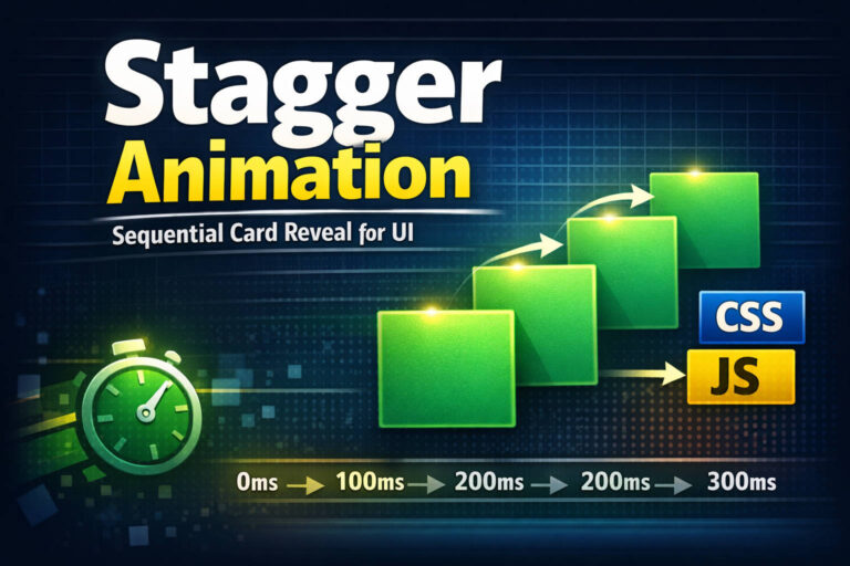 カードを順番に表示する「Stagger Animation」の作り方【CSS / JavaScript】 - Idle Interface
