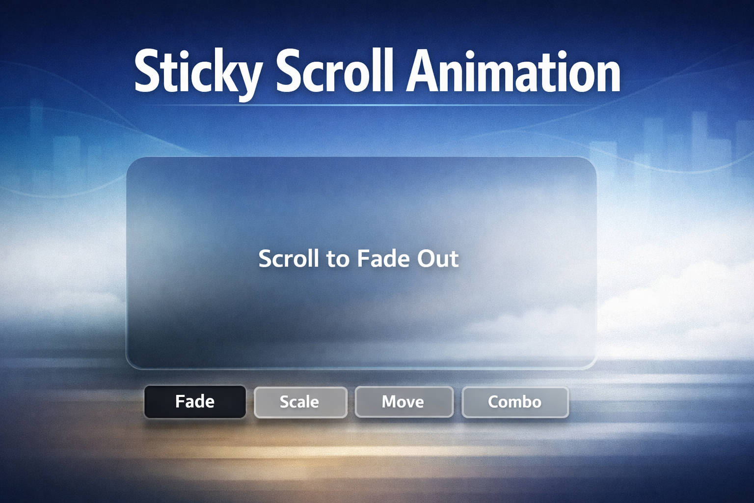 スクロールに追従するUIの作り方（Sticky Animation）