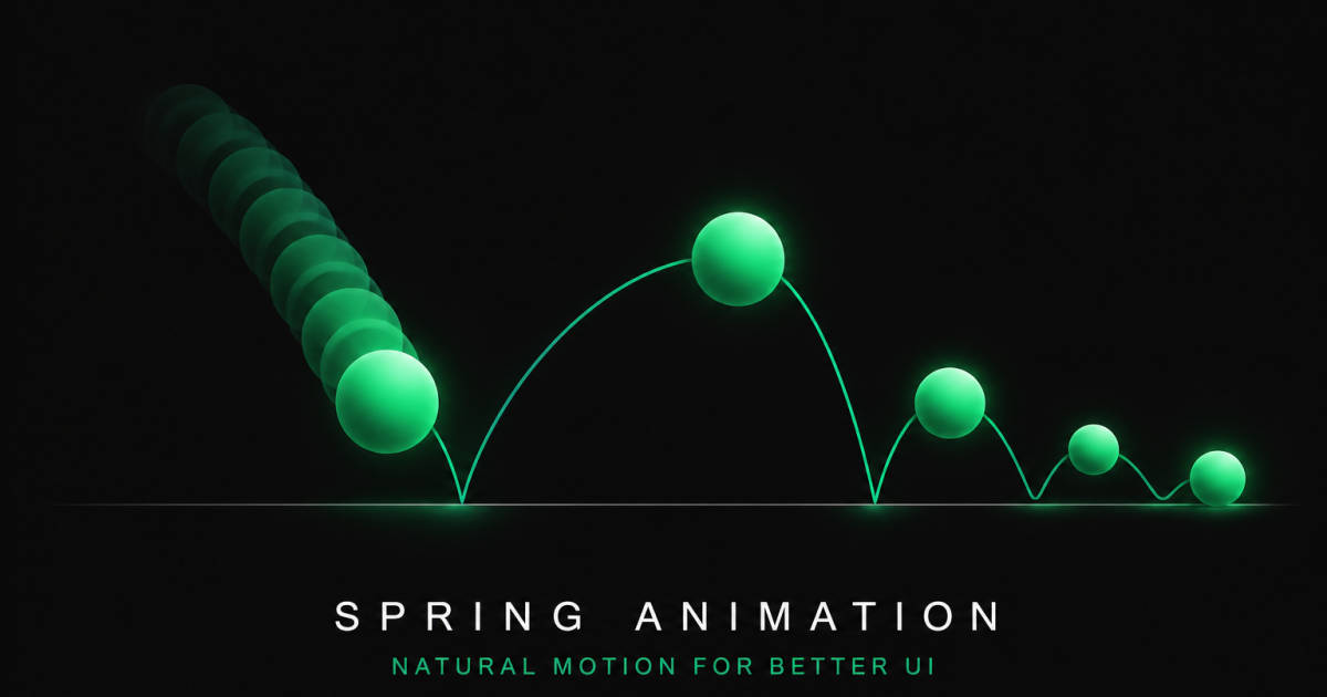 バネのような動きを作る Spring Animation UI【JavaScript】 - Idle Interface