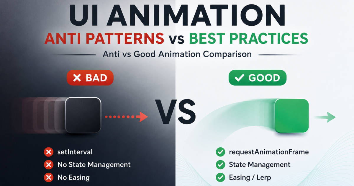 #52 UIアニメーション設計のアンチパターン大全｜やってはいけない実装と改善方法 - Idle Interface